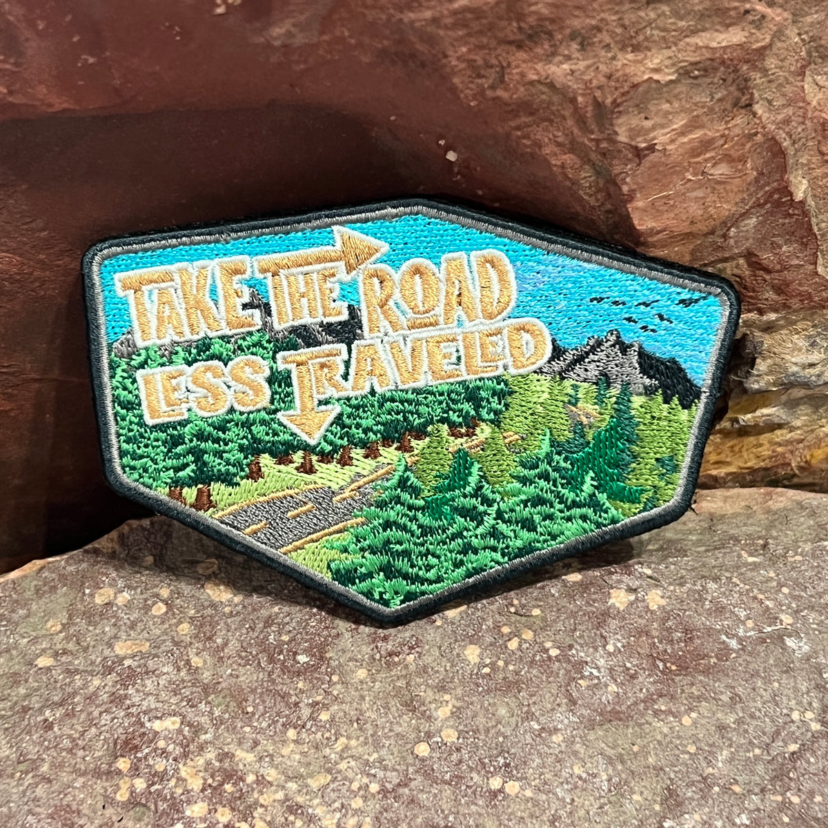 Take the Road Less Traveled ~ Embroidered Morale Patch ~ Off