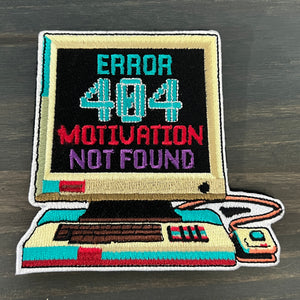 Embroidered Morale Patch ~ Great for Toyota Headliner Patch Enthusiasts ~ Retro Computer Tech - Error 404