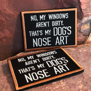 Dog's Nose Art - Embroidered Letterboard Patch