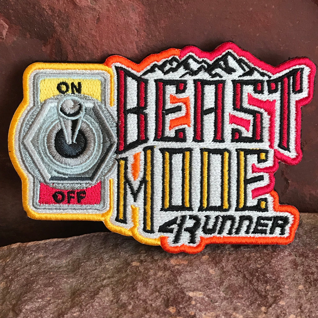 Brightly colored Beast Mode 4Runner On/Off Switch Patch