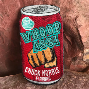 Chuck Norris Flavored Whoop Ass Embroidered Morale Patch