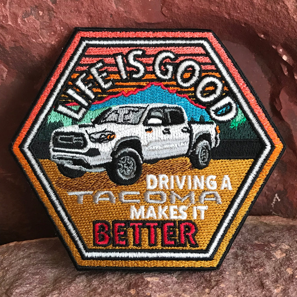 Life is Good Tacoma Embroidered Morale Patch