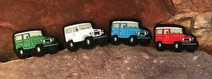 SET of 4 Toyota FJ 40 Landcruiser PVC Mini Morale Patches ~ Ranger Eyes ~ Retro Vintage Headliner Accessories ~ Collectible Gift Item