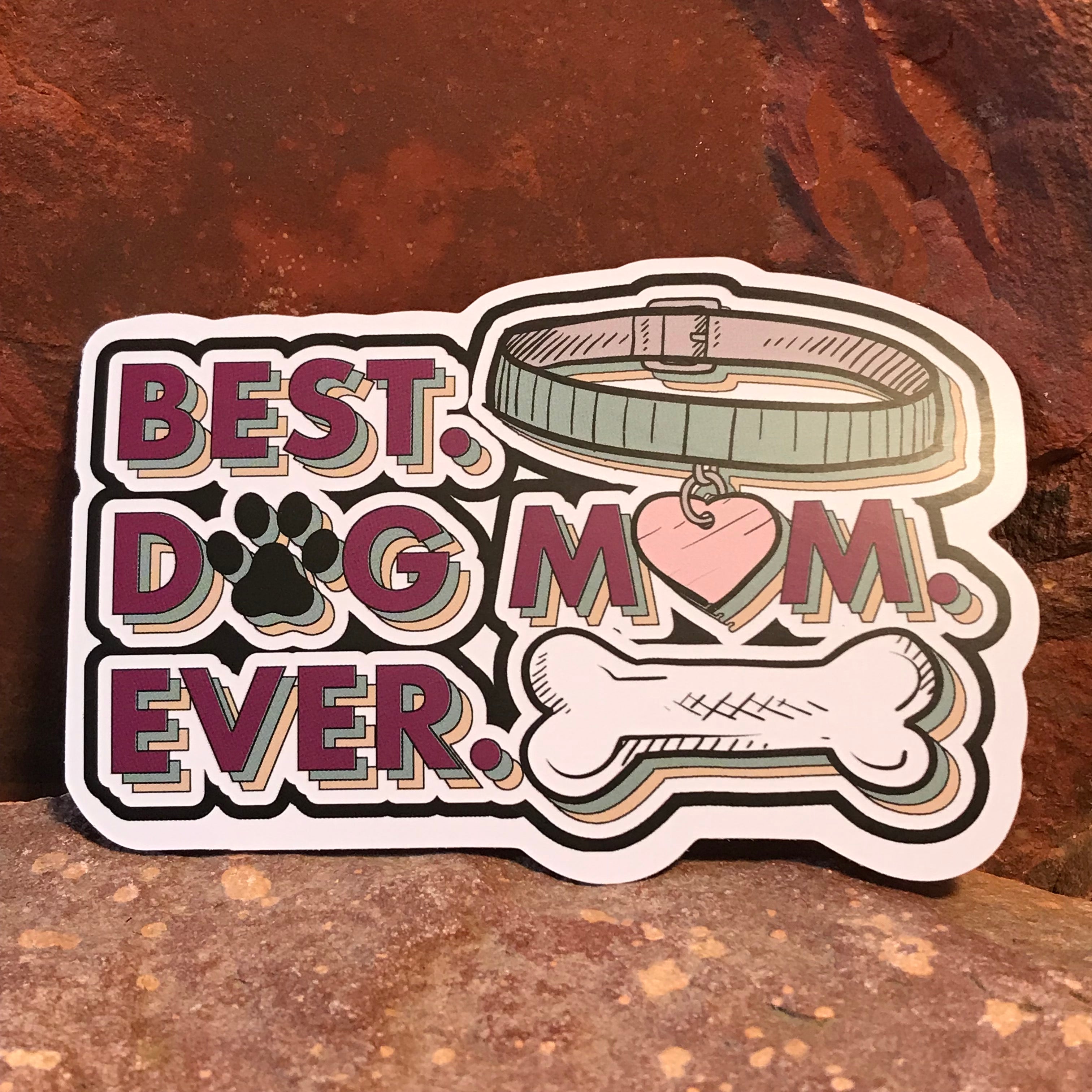 Best Dog Mom Ever ~ Embroidered Morale Patch for Fur Moms ~ Accessory for Pet Owners