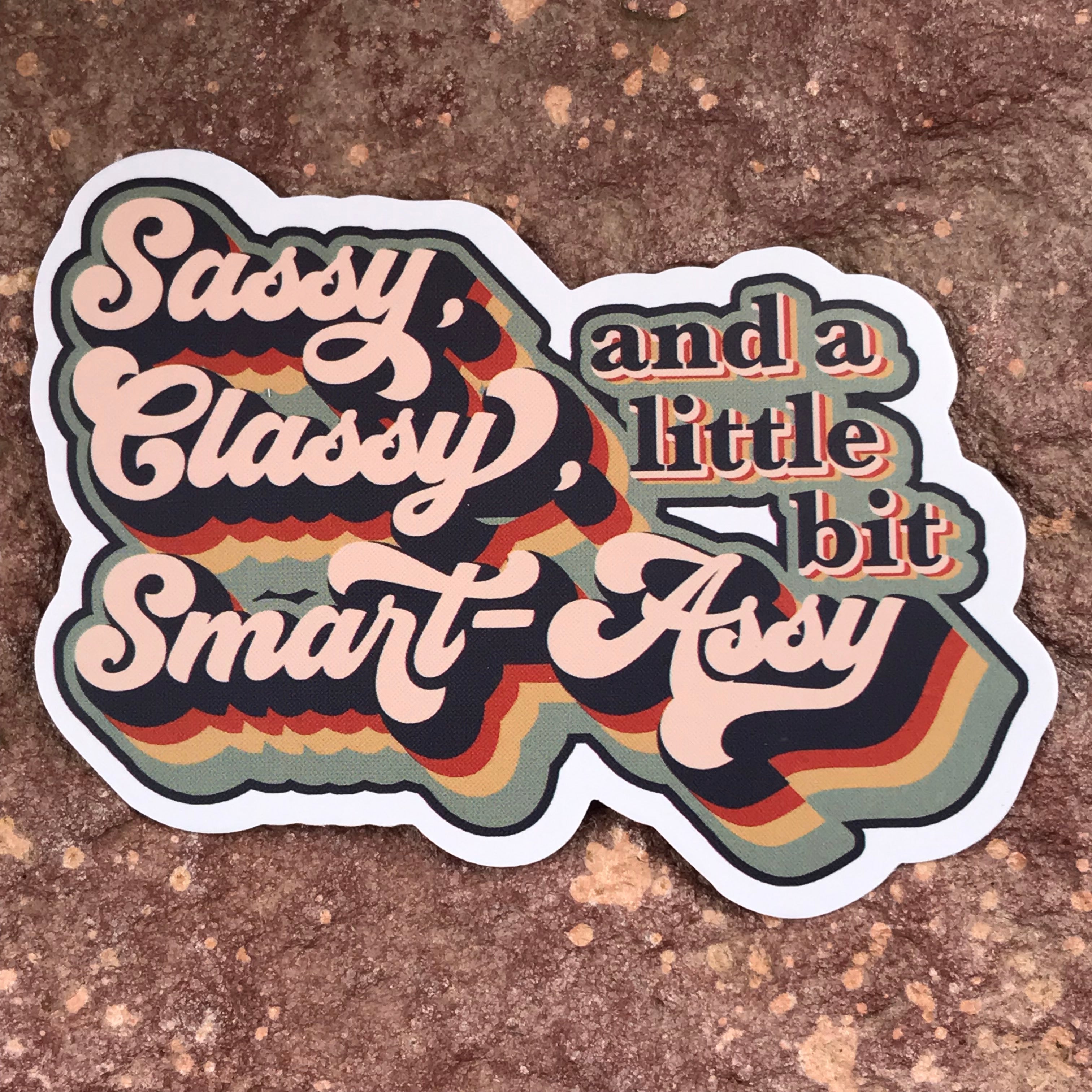 Sassy, Classy, and a Little Bit Smart Assy ~ Embroidered Morale Patch ~ Accessory for Jackets Bags Headliners Hats ~ Patches for Women Girls