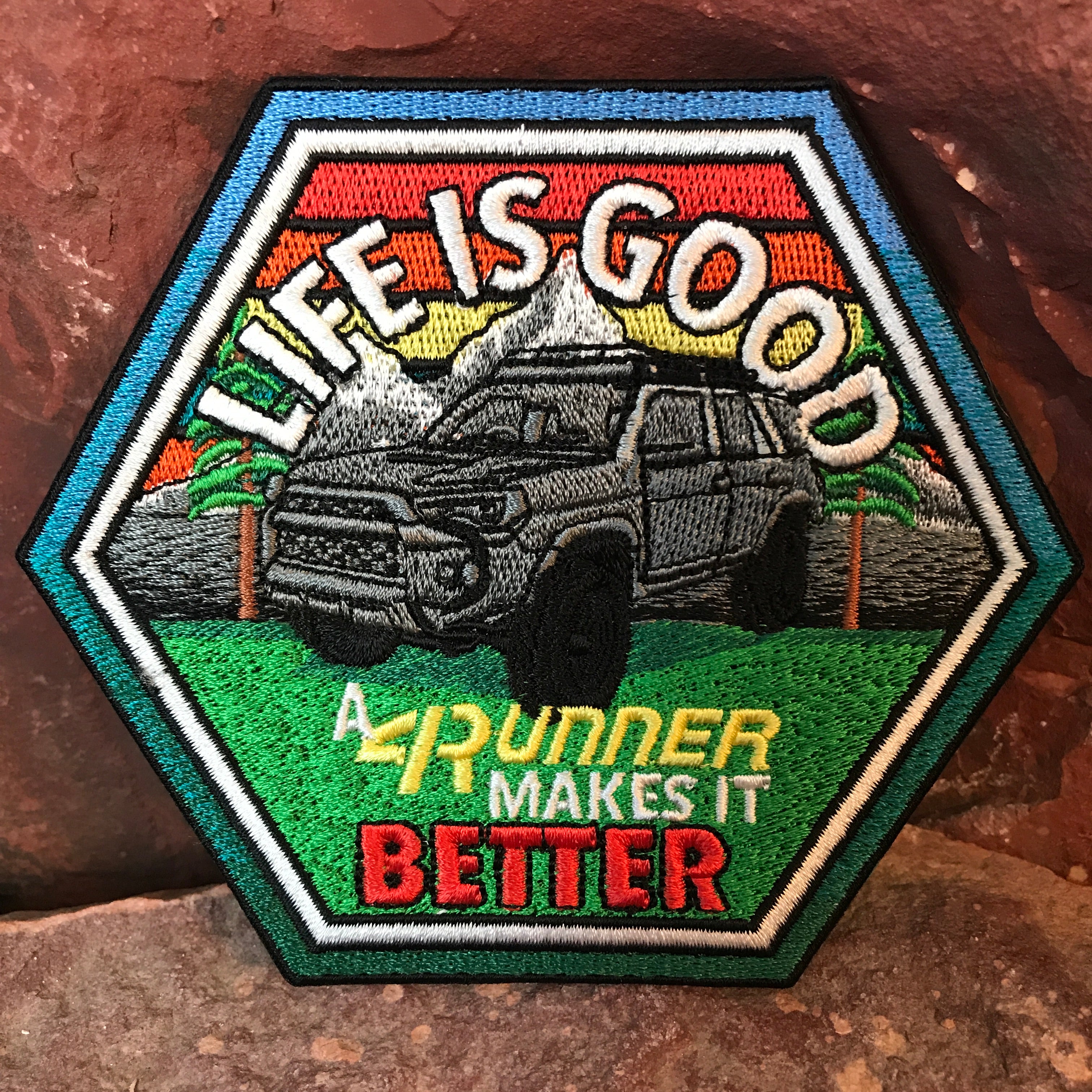 Life is Good V2 4Runner Embroidered Morale Patch