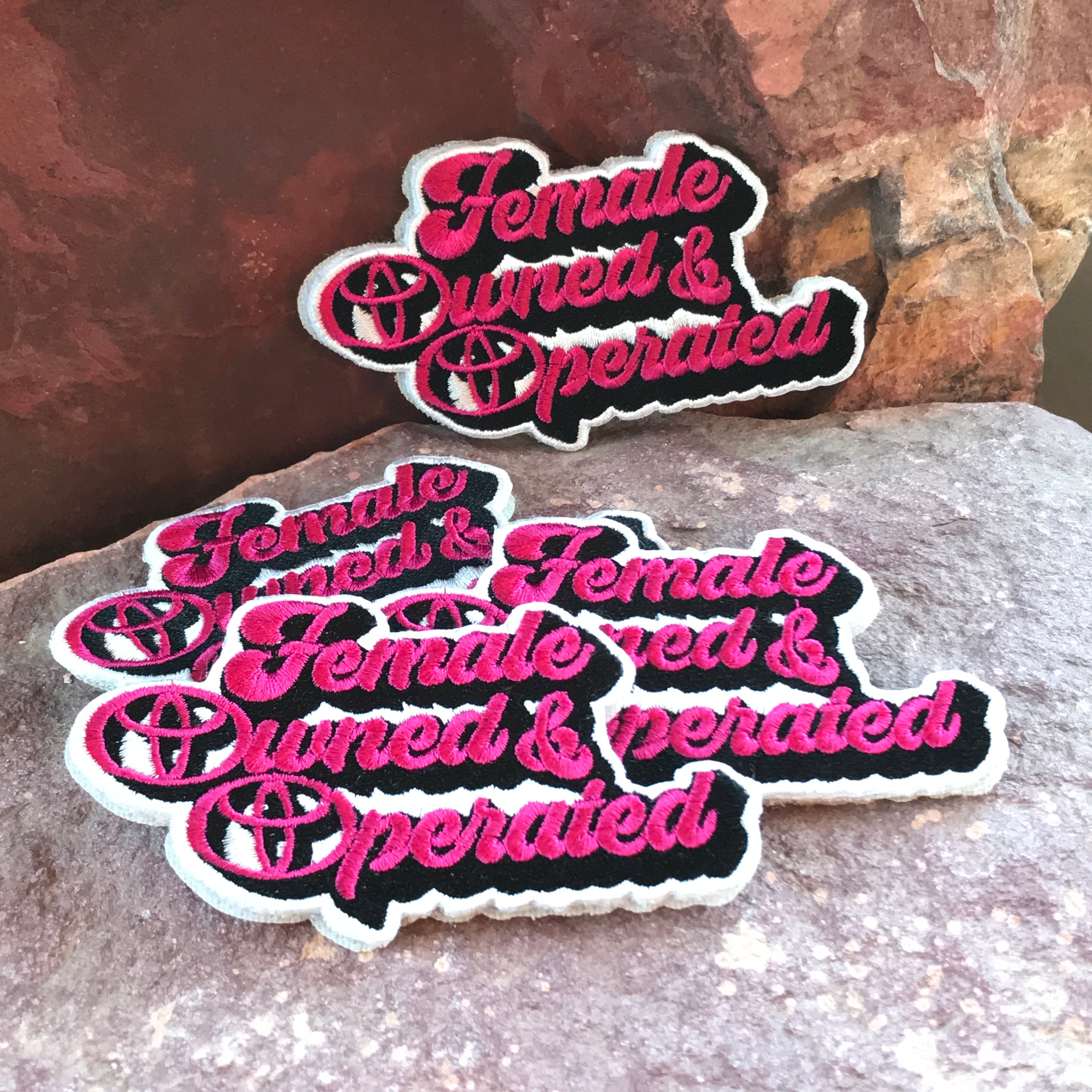 Female Owned & Operated V1 ~ Toyota Embroidered Morale Headliner Patch