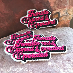 Female Owned & Operated V1 ~ Toyota Embroidered Morale Headliner Patch