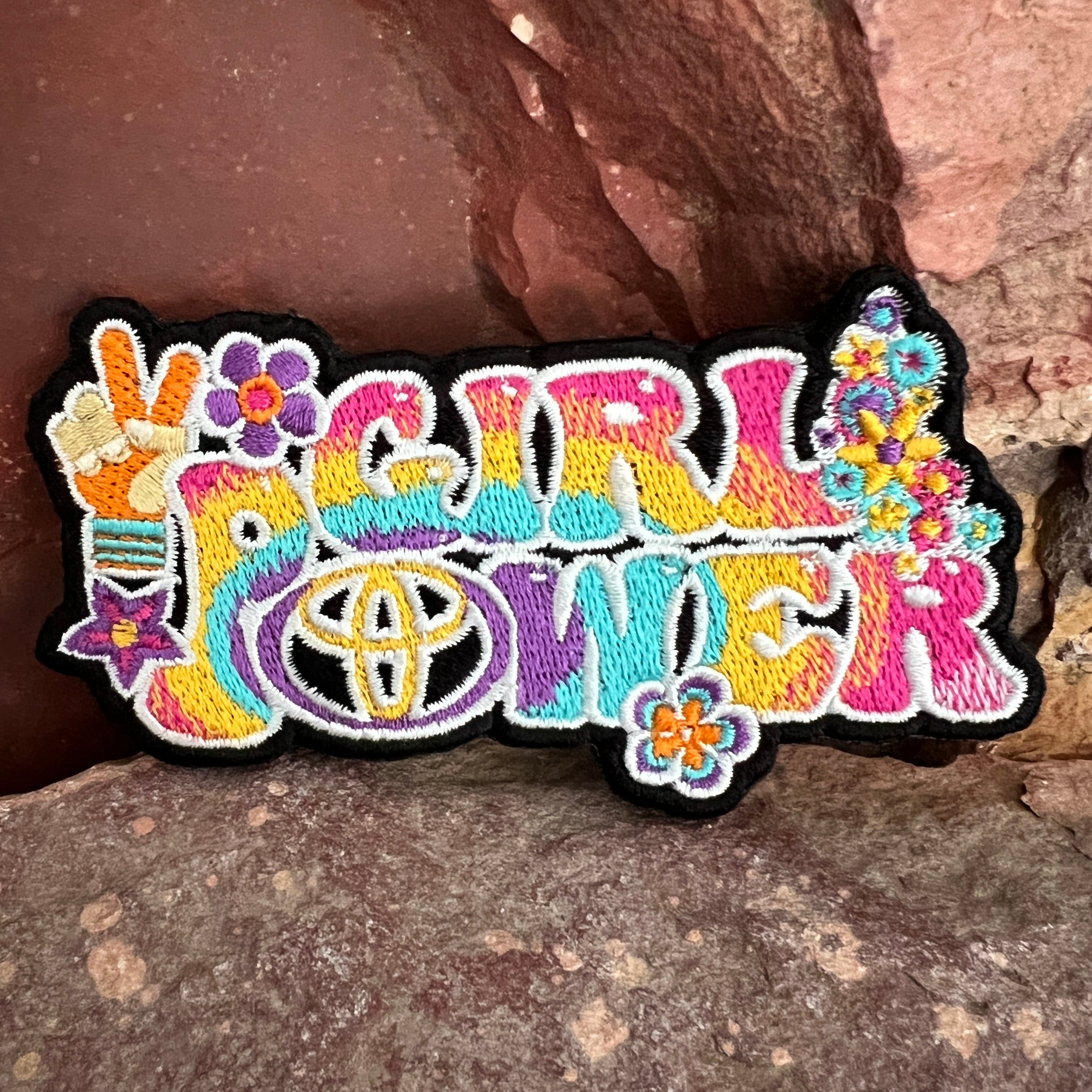 Girl Power Toyota Patch ~ Embroidered Morale Headliner Accessory for Women Females Lady Owned 4Runner Tacoma Tundra Rav4 FJ Cruiser Hippie