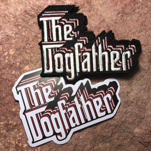 The Dogfather ~ The Godfather Parody ~ Funny Embroidered Morale Patch for Dog Dads ~ Pet Owner Patches Accessories Jacket Bag Headliner