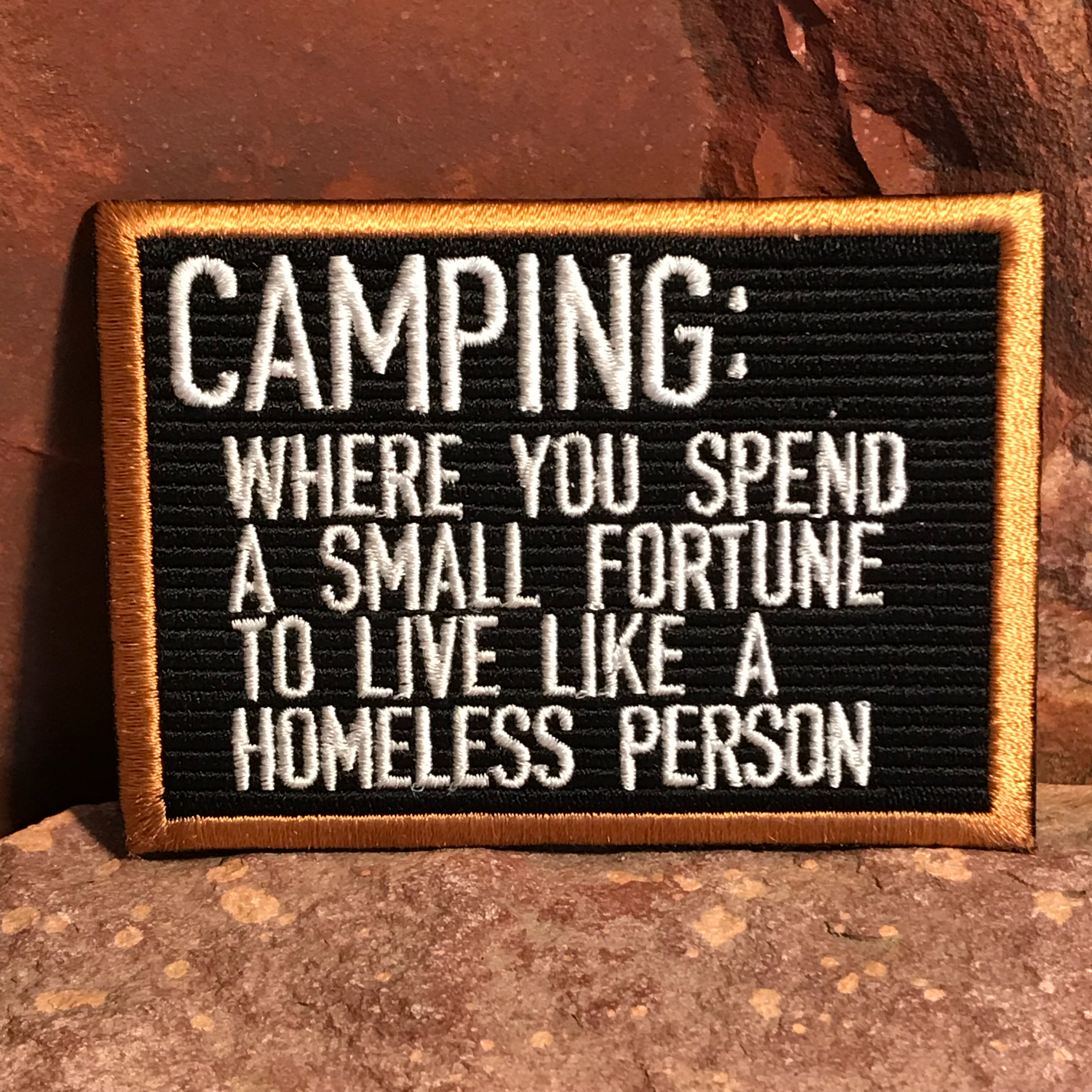 Camping - Embroidered Letterboard Patch