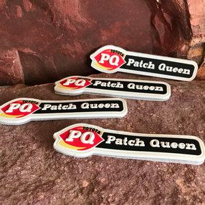 Toyota Patch Queen ~ Dairy Queen DQ Parody ~ Funny 3D PVC Morale Headliner Patch Accessory for Women Girls Ladies 4Runner Tacoma FJ Cruiser